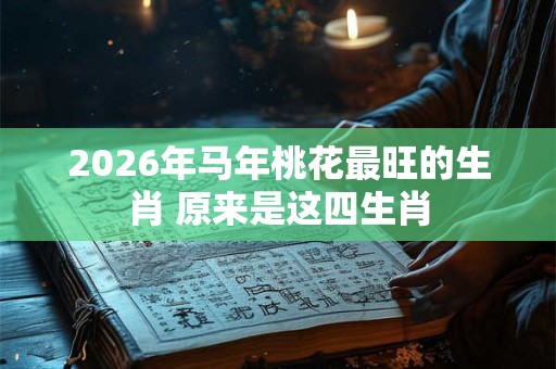 2026年马年桃花最旺的生肖 原来是这四生肖 2026年马年桃花最旺的生肖 原来是这四生肖