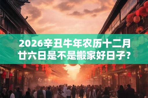 2026辛丑牛年农历十二月廿六日是不是搬家好日子？