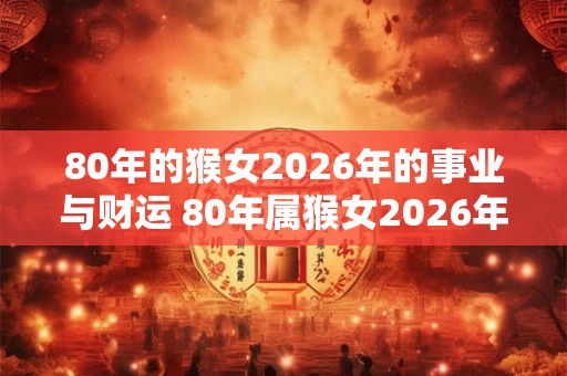 80年的猴女2026年的事业与财运 80年属猴女2026年运气如何