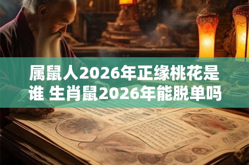 属鼠人2026年正缘桃花是谁 生肖鼠2026年能脱单吗 属鼠人2026年正缘桃花是谁 生肖鼠2026年能脱单吗