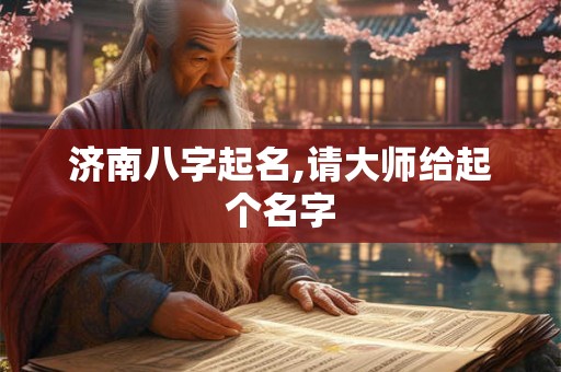 济南八字起名,请大师给起个名字