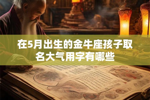 在5月出生的金牛座孩子取名大气用字有哪些