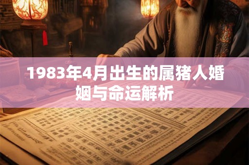 1983年4月出生的属猪人婚姻与命运解析 1983年4月出生的属猪人婚姻与命运解析