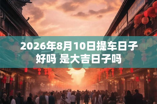 2026年8月10日提车日子好吗 是大吉日子吗