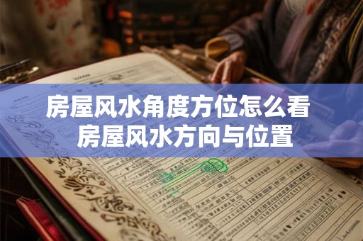 房屋风水角度方位怎么看 房屋风水方向与位置 房屋风水角度方位怎么看 房屋风水方向与位置