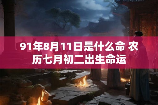 91年8月11日是什么命 农历七月初二出生命运
