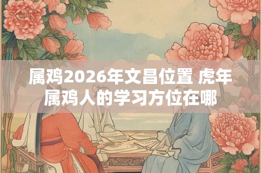 属鸡2026年文昌位置 虎年属鸡人的学习方位在哪
