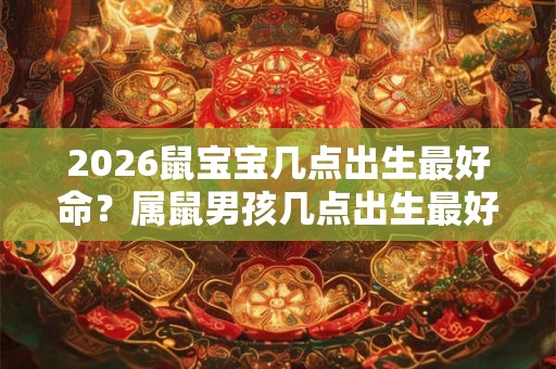 2026鼠宝宝几点出生最好命？属鼠男孩几点出生最好？
