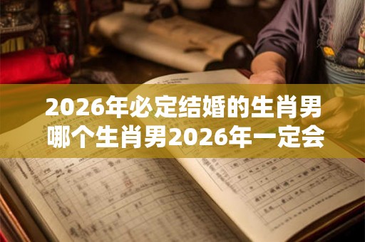 2026年必定结婚的生肖男 哪个生肖男2026年一定会结婚 2026年必定结婚的生肖男 哪个生肖男2026年一定会结婚