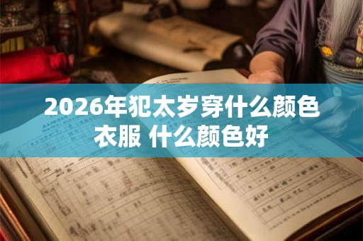2026年犯太岁穿什么颜色衣服 什么颜色好