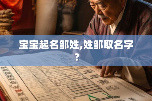 宝宝起名邹姓,姓邹取名字？