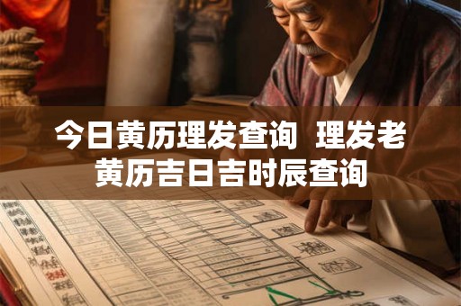 今日黄历理发查询  理发老黄历吉日吉时辰查询