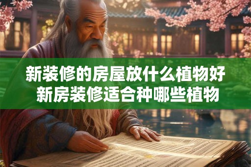 新装修的房屋放什么植物好 新房装修适合种哪些植物