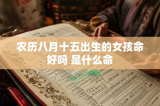 农历八月十五出生的女孩命好吗 是什么命