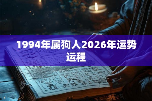 1994年属狗人2026年运势运程