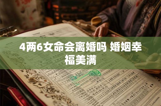 4两6女命会离婚吗 婚姻幸福美满