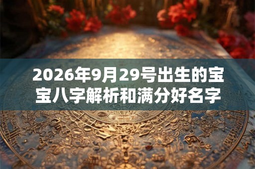 2026年9月29号出生的宝宝八字解析和满分好名字