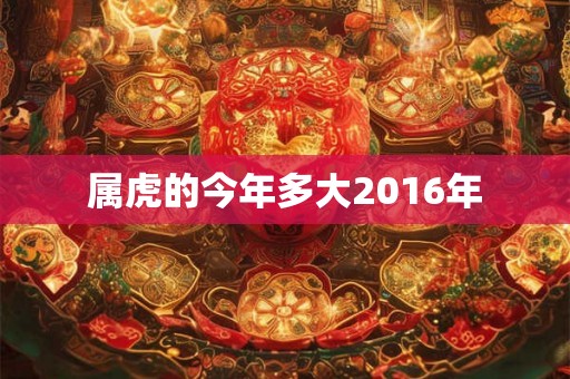 属虎的今年多大2016年