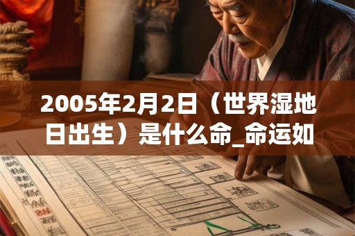 2005年2月2日（世界湿地日出生）是什么命_命运如何