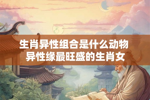 生肖异性组合是什么动物 异性缘最旺盛的生肖女