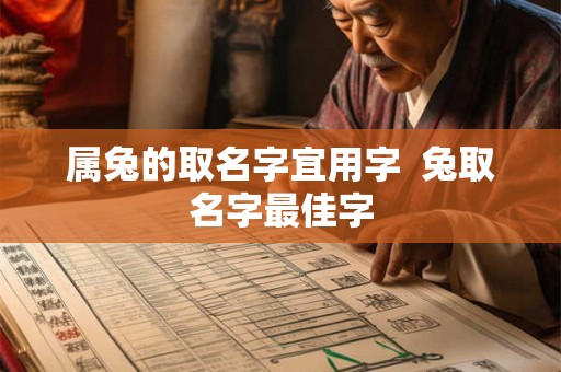 属兔的取名字宜用字  兔取名字最佳字