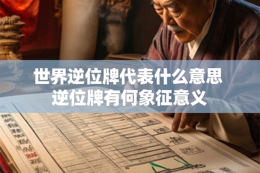 世界逆位牌代表什么意思 逆位牌有何象征意义 世界逆位牌代表什么意思 逆位牌有何象征意义