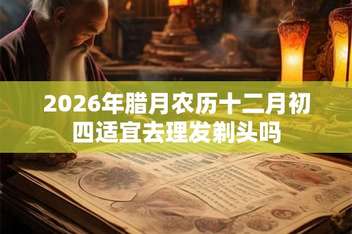 2026年腊月农历十二月初四适宜去理发剃头吗 2026年腊月农历十二月初四适宜去理发剃头吗