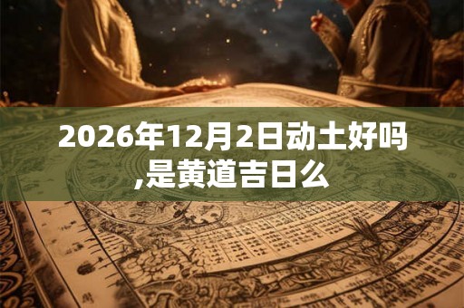2026年12月2日动土好吗,是黄道吉日么