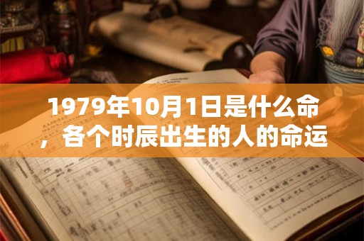 1979年10月1日是什么命,各个时辰出生的人的命运 1979年10月1日是什么命,各个时辰出生的人的命运