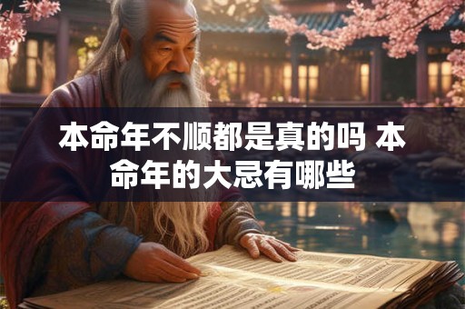 本命年不顺都是真的吗 本命年的大忌有哪些