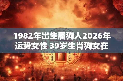 1982年出生属狗人2026年运势女性 39岁生肖狗女在2026年运气如何