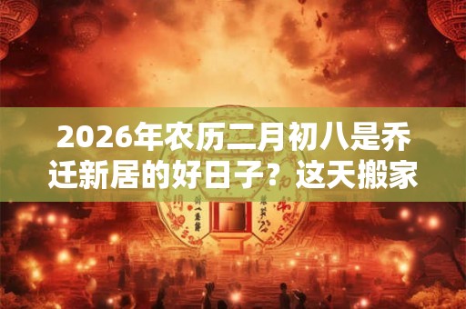 2026年农历二月初八是乔迁新居的好日子?这天搬家好不好? 2026年农历二月初八是乔迁新居的好日子?这天搬家好不好?