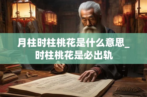 月柱时柱桃花是什么意思_时柱桃花是必出轨