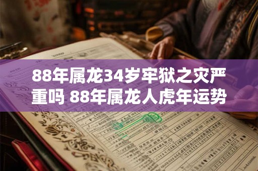 88年属龙34岁牢狱之灾严重吗 88年属龙人虎年运势