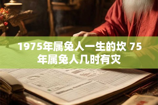 1975年属兔人一生的坎 75年属兔人几时有灾