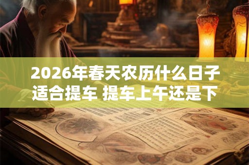 2026年春天农历什么日子适合提车 提车上午还是下午
