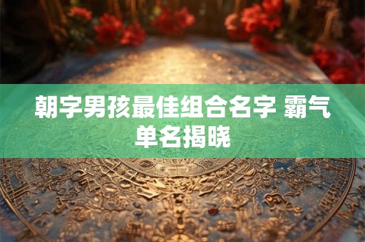 朝字男孩最佳组合名字 霸气单名揭晓