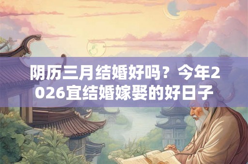 阴历三月结婚好吗？今年2026宜结婚嫁娶的好日子