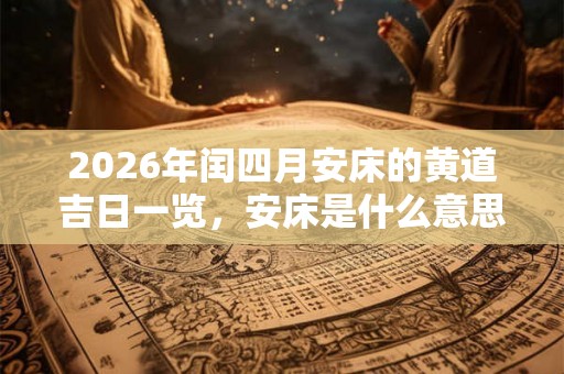 2026年闰四月安床的黄道吉日一览，安床是什么意思？