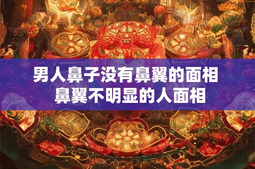 男人鼻子没有鼻翼的面相  鼻翼不明显的人面相