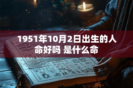 1951年10月2日出生的人命好吗 是什么命
