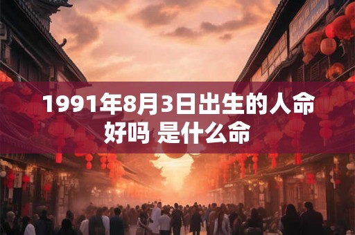 1991年8月3日出生的人命好吗 是什么命