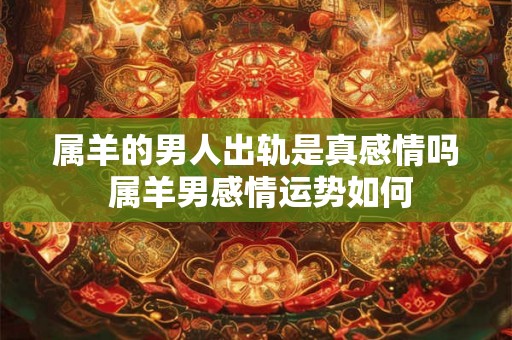 属羊的男人出轨是真感情吗 属羊男感情运势如何