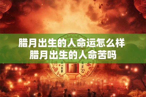 腊月出生的人命运怎么样 腊月出生的人命苦吗