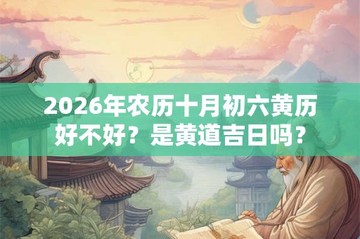 2026年农历十月初六黄历好不好?是黄道吉日吗? 2026年农历十月初六黄历好不好?是黄道吉日吗?