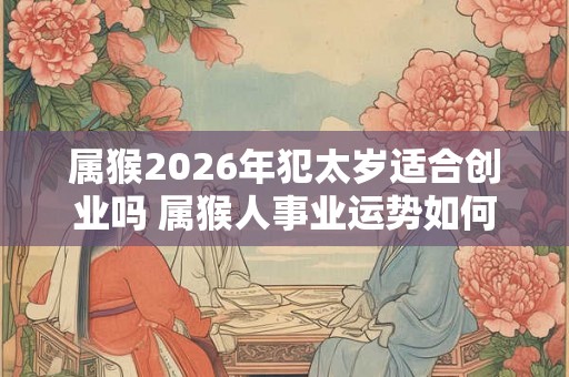 属猴2026年犯太岁适合创业吗 属猴人事业运势如何