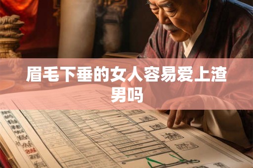 眉毛下垂的女人容易爱上渣男吗