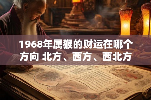 1968年属猴的财运在哪个方向 北方、西方、西北方