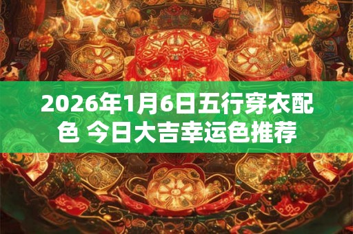 2026年1月6日五行穿衣配色 今日大吉幸运色推荐 2026年1月6日五行穿衣配色 今日大吉幸运色推荐