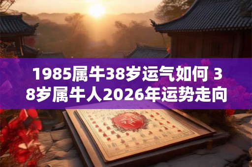 1985属牛38岁运气如何 38岁属牛人2026年运势走向
